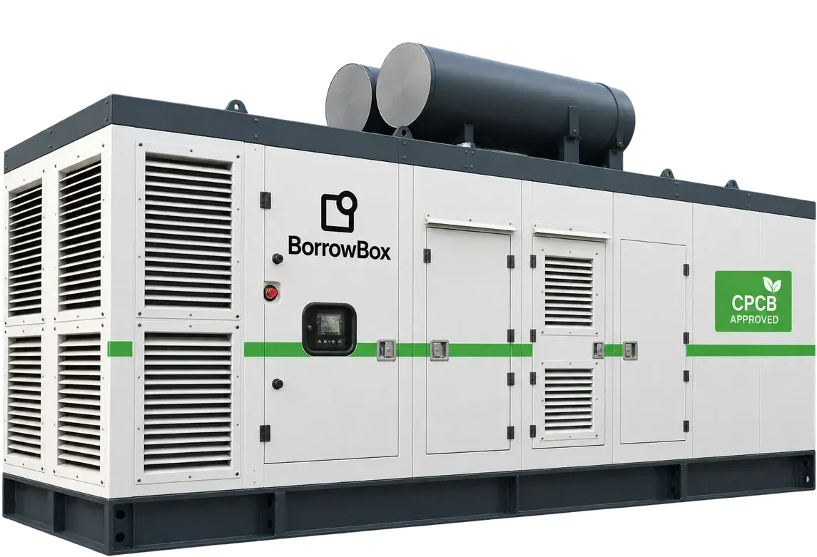 BorrowBox 650 kVA silent canopy generator